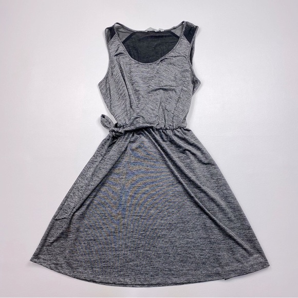 Athleta Dresses & Skirts - Athleta Gray Faux Wrap Dress Size Medium
